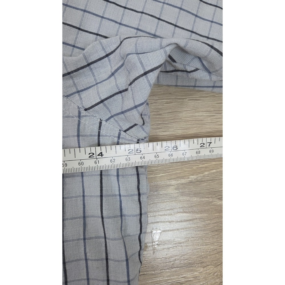 Wrangler Rugged Wear Blue w/ Blue Stripes Button Short Sleeve Shirt‎ 2XT Casual - Picture 5 of 7